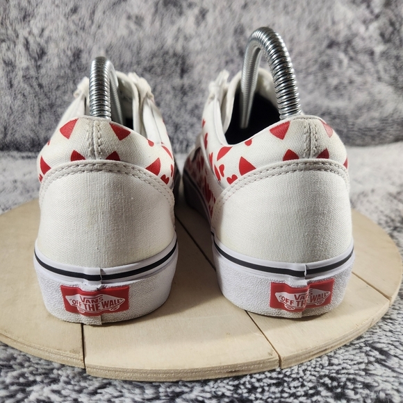 Vans Old Skool Valentines Hearts Sneakers Women's 9.5 Men's 8 - Picture 7 of 9
